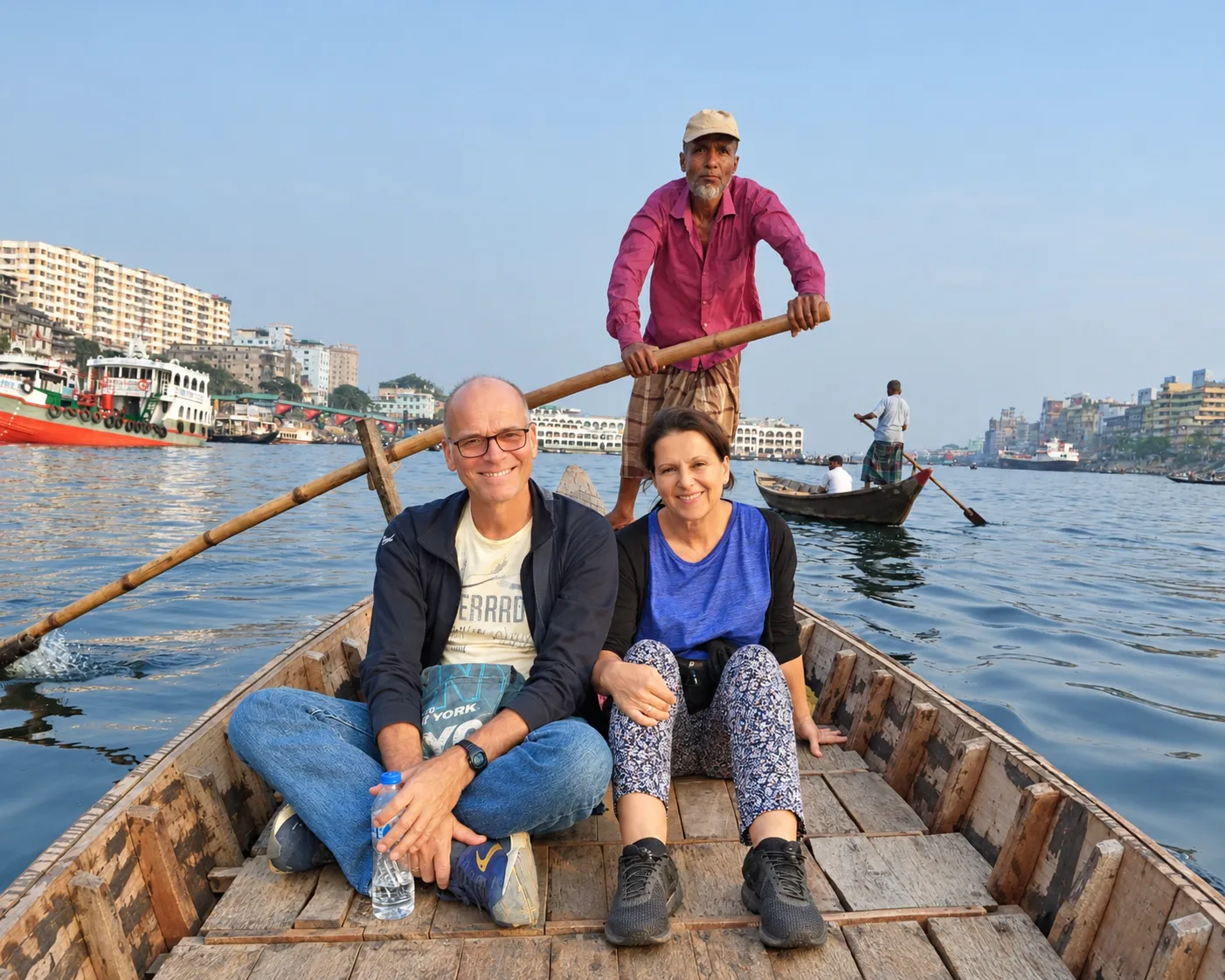 Roam Bengal guide on a Sundarbans river boat